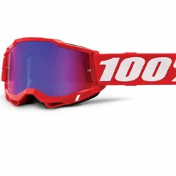 Maschera Accuri 2 Rosso Lente Specchio Rosso Blu