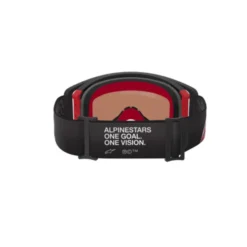 Maschera Alpinestars Supertech Corp Nero Rosso Lente Argento