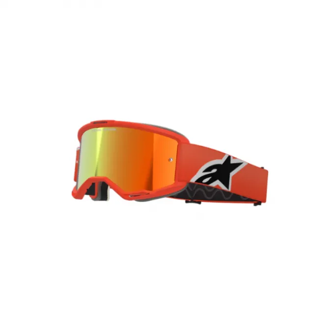 Maschera Alpinestars Vision 5 Corp Nero Lente Argento