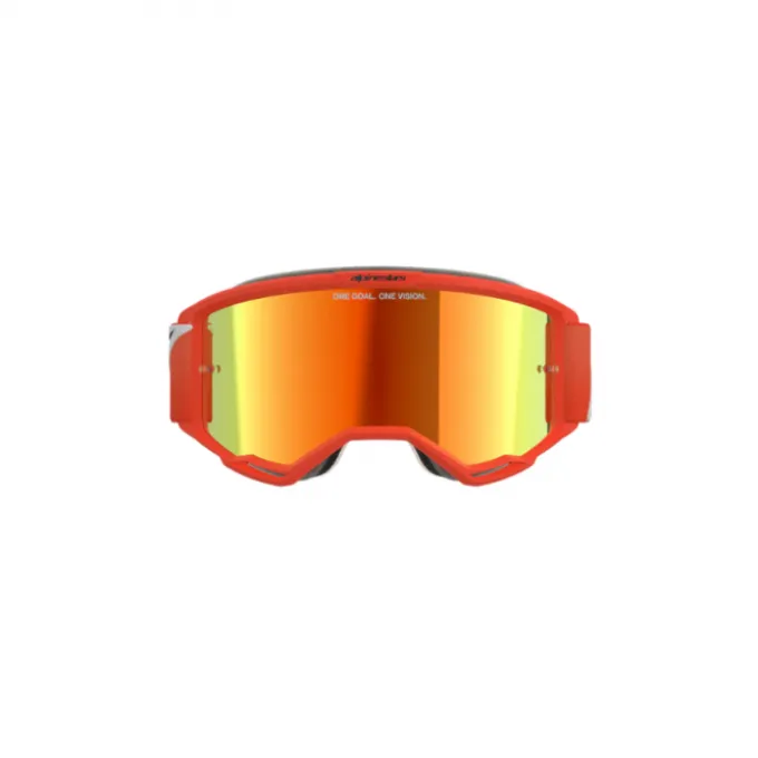 Maschera Alpinestars Vision 5 Corp Nero Lente Argento