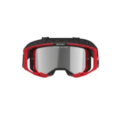 Maschera Alpinestars Vision 8 Luar Rosso Nero Lente Argento