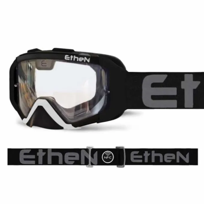 Maschera 4EN08 Enduro Nero Grigio