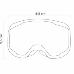 Maschera Ethen 06 Basic Giallo Nero Lente Trasparente