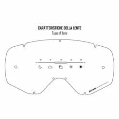 Maschera Ethen 06 Evolution Nero Blu Lente Rossa