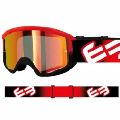 Maschera Ethen 06 Evolution Nero Rosso Lente Rossa