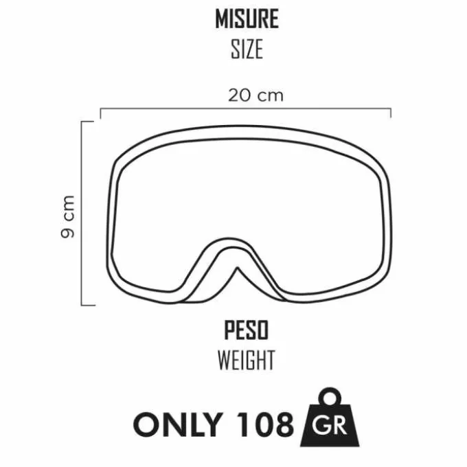 Maschera Ethen MX65 Bambino Nero Multicolor