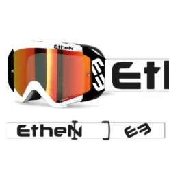 Maschera Ethen 05R Bianco Nero Lente Specchiata