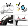 Maschera Ethen 05R RossoNero Lente Specchiata