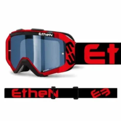 Maschera Ethen 05R RossoNero Lente Specchiata