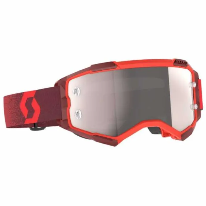 Maschera Fury Rosso Lente Argento