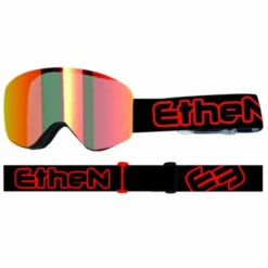 Maschera Magnetic Ethen MAG31 Nero Rosso Lente Rossa