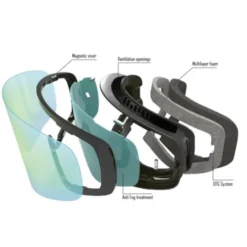 Maschera Magnetic Ethen MAG34 Nero Giallo Lente Rossa