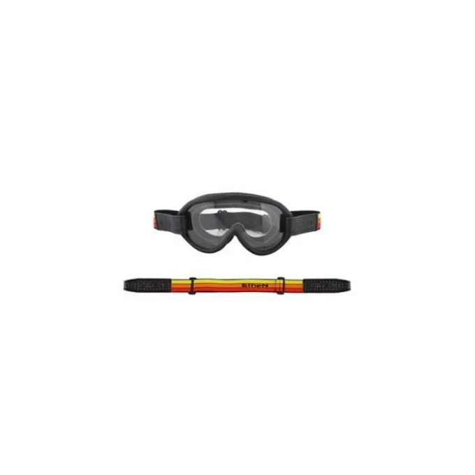 Maschera Scrambler Giallo Rosso Lente Fotocromatica