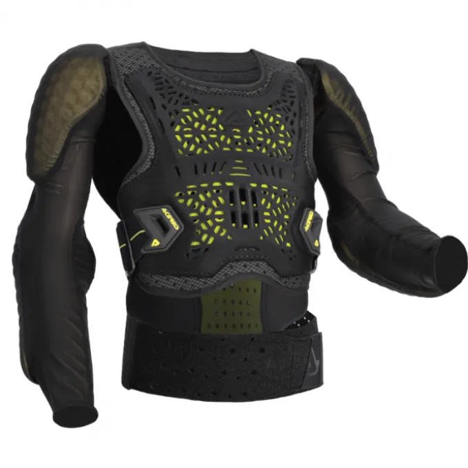 Pettorina Acerbis Plasma Junior Nero Giallo Fluo