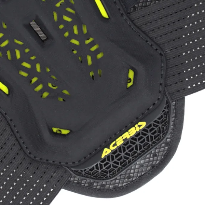 Pettorina Acerbis Plasma Junior Nero Giallo Fluo
