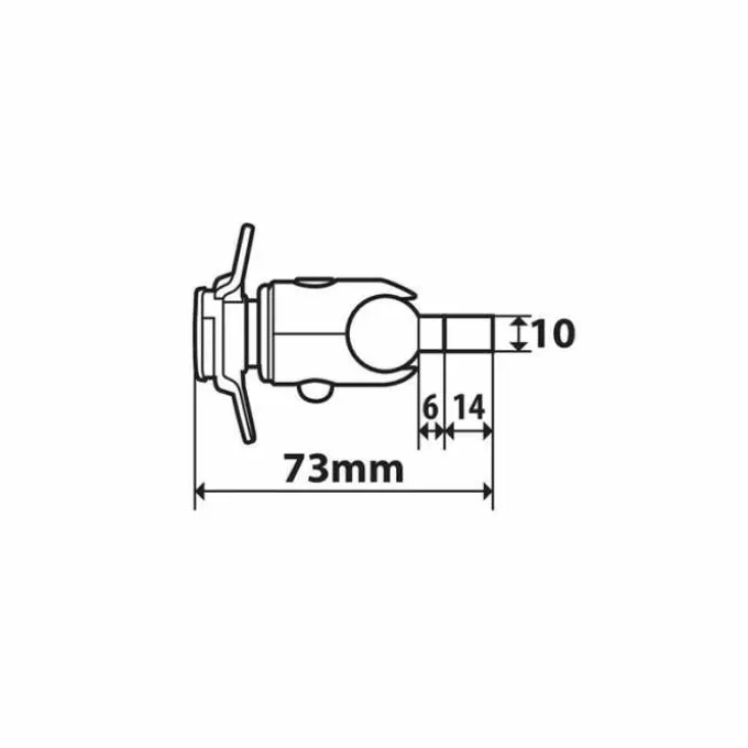 Supporto con attacco Opti-Screw M6