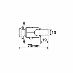 Supporto con attacco Opti-Screw M8