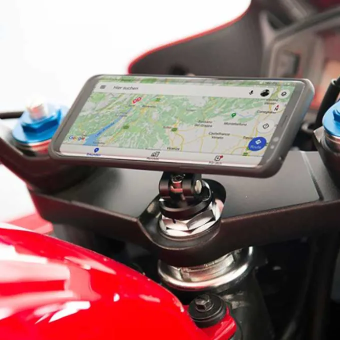 Supporto porta smartphone MOTO STEM MOUNT attacco per canotto di sterzo