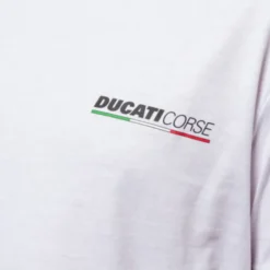 T-shirt Ducati Respect for Bikers bianco nero