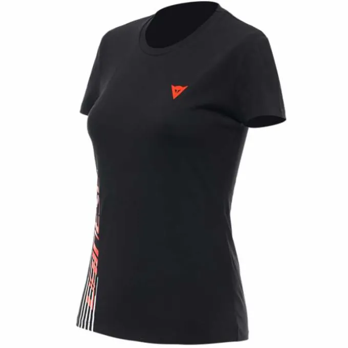 T-shirt Logo Lady Nero Rosso