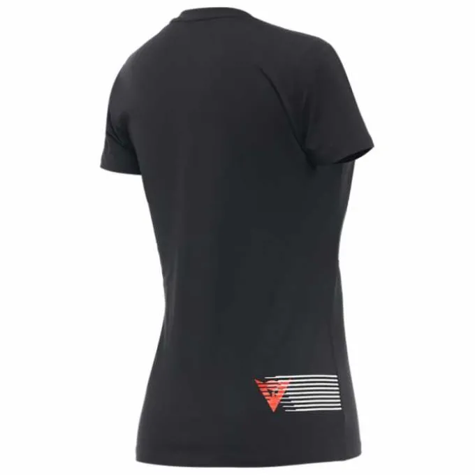 T-shirt Logo Lady Nero Rosso
