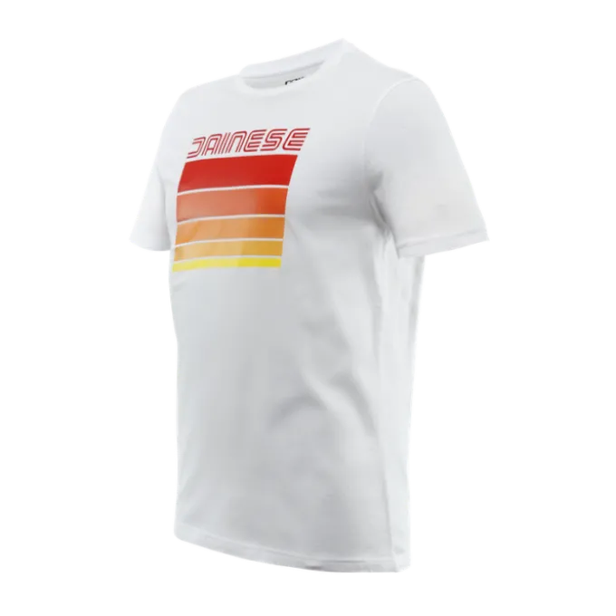 T-shirt Stripes Bianco Rosso