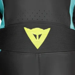 Tuta Dainese Laguna Seca 6 Perf. Nera Verde Acqua Fuxia