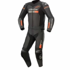 Tuta Gp Force Chaser Div Nero Rosso Fluo