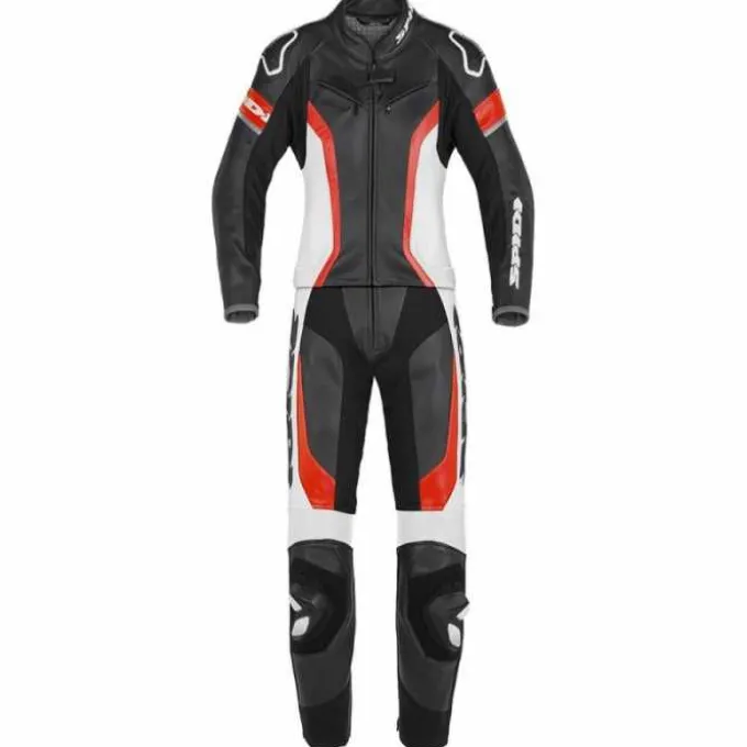 Tuta Laser Touring Lady Nero Rosso