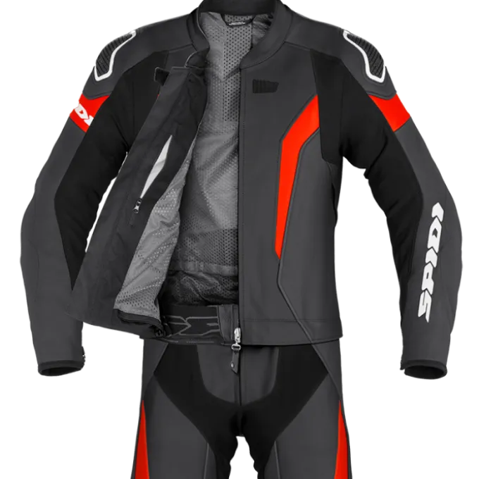 Tuta Laser Touring Nero Rosso