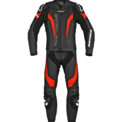 Tuta Laser Touring Nero Rosso