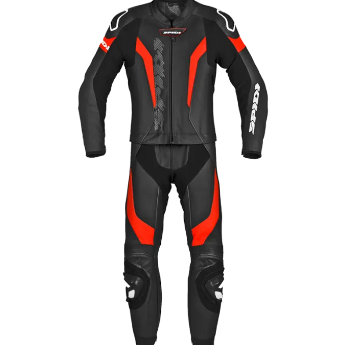 Tuta Laser Touring Nero Rosso